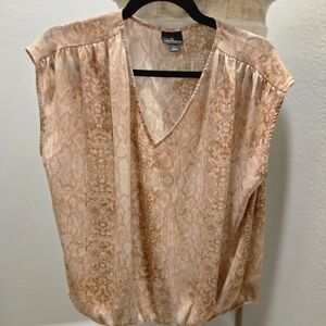 Worthington Ladies Sleeveless Print Top Size L